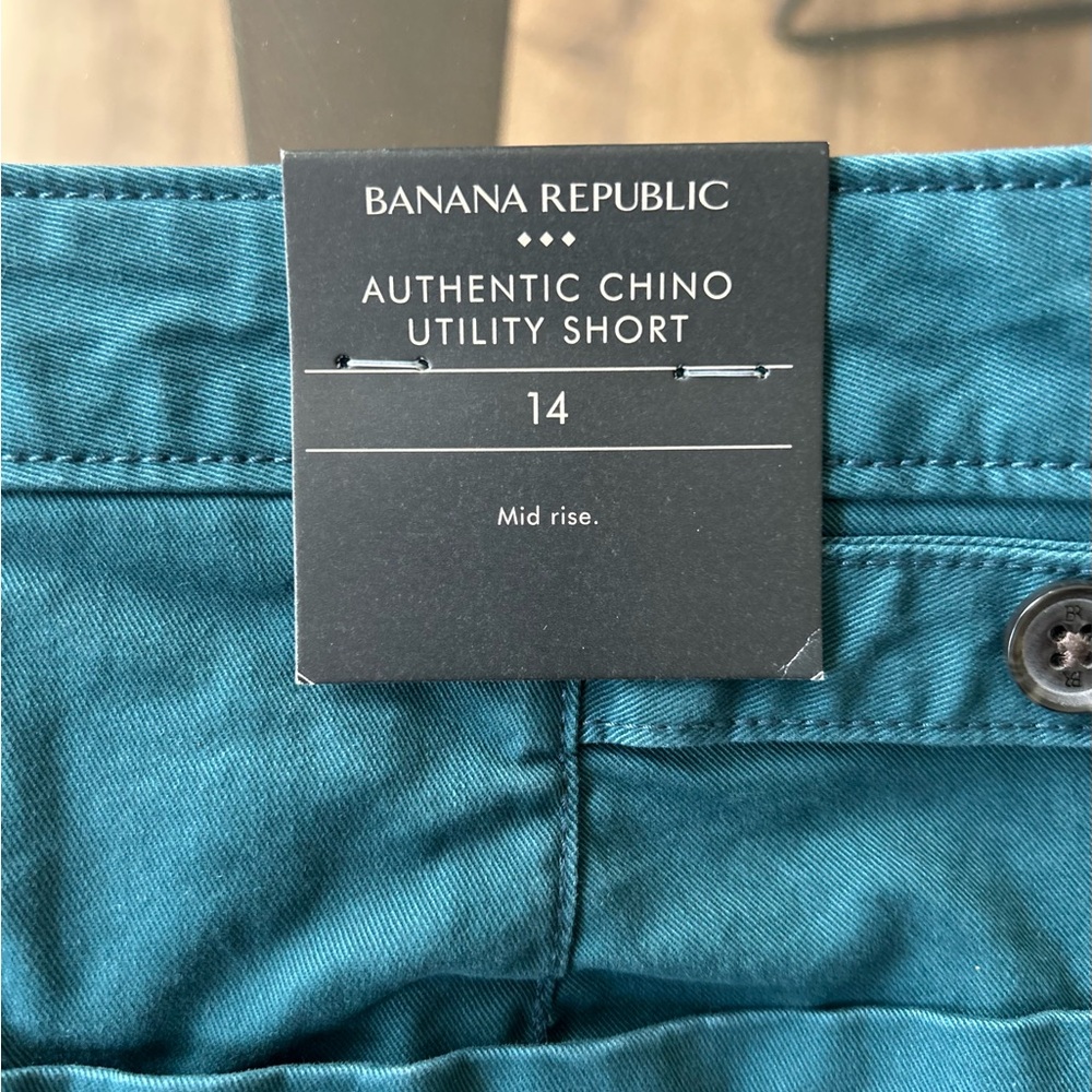 Banana Republic Teal Chino Utility Shorts - Picture 5 of 11